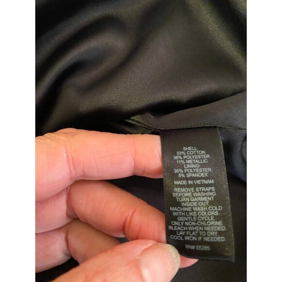 Strapless Snake Print Fit & Flare Dress By Express Size 8 - Picture 5 of 11